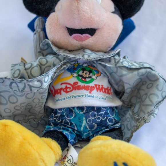 Disney Plush Mickey Mouse 2000 Grad Nite Doll - Picture 4 of 6